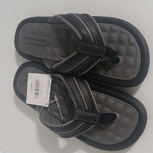 Orageous Boys Gray Black Dunas lll Flip Flops